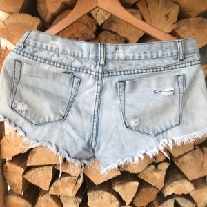 Ripped Jean shorts